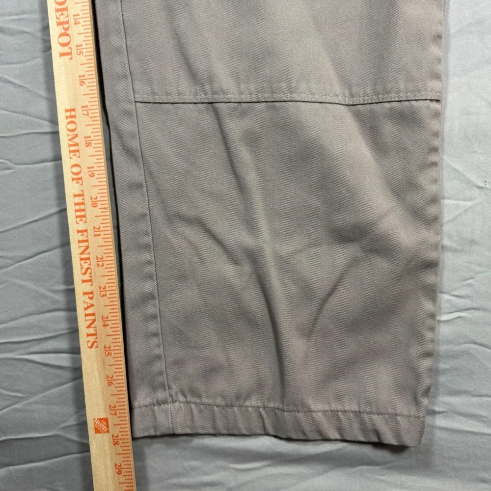 Dickies Double Knee Loose Fit Work Pants Silver Gray Mens 44x30 (Fits 42x28)